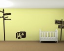 Street Indicator Vinyl Decals Modern Wall Art Sticker